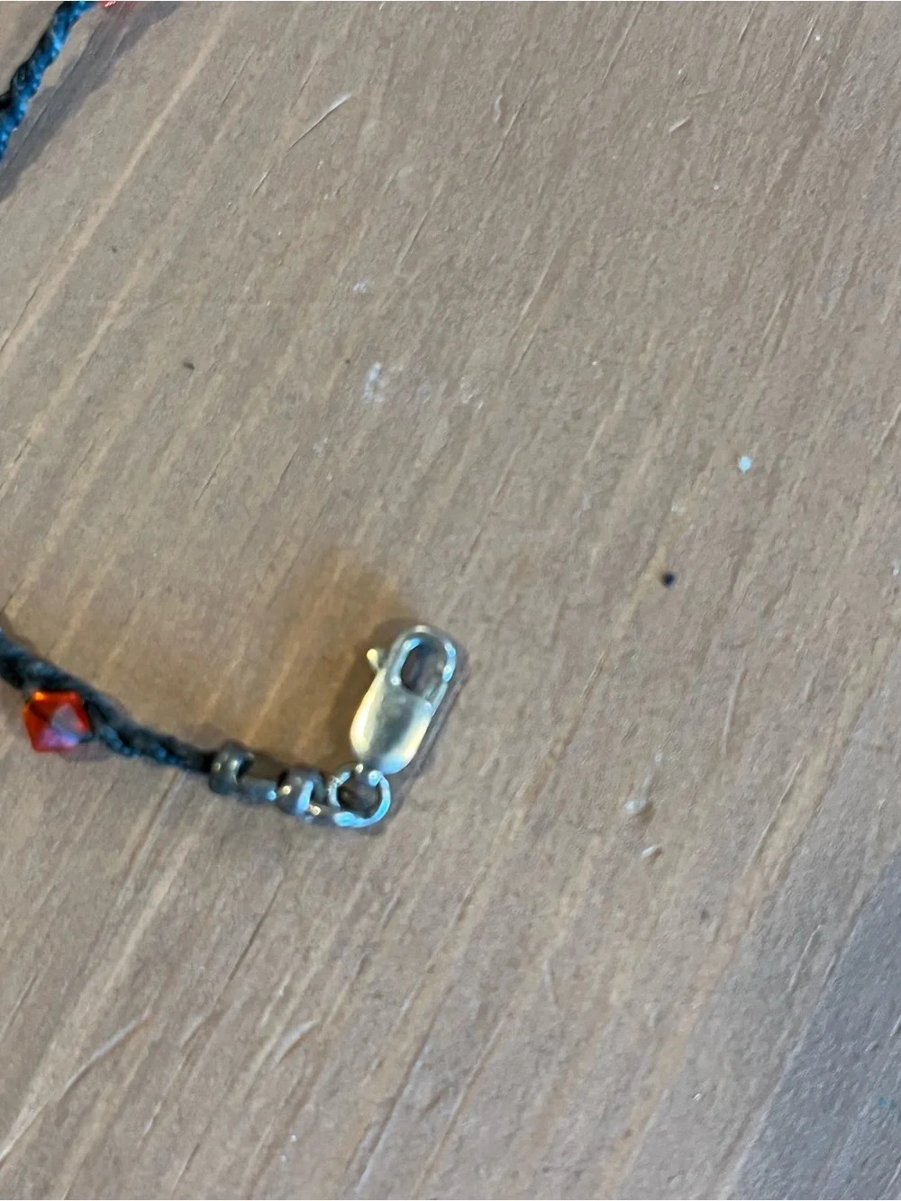 Gorgeous crystal Swarovski on hand braided cord one of a kind handmade sterling